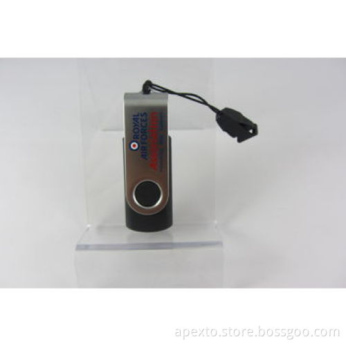 Swivel USB Flash Drive with 8GB Storage Capacity, Supports Password Protection and Bootable Function